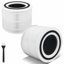 Core 300s Luftreiniger Filter für LEVOIT Core 300s / Core 300 Luftreiniger, 3-in-1 Pre, H13 Grade True HEPA, Aktivkohle, Hocheffizienter Filterersatz, Teilenummer Core 300-RF-Filter, 2er-Pack Angebot bei HelloDeals