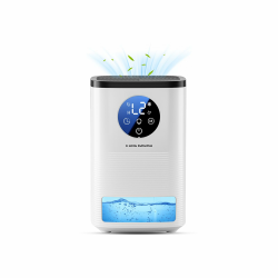 Luftentfeuchter, 1600ML Kleiner Energiesparender luftentfeuchter elektrisch, Tragbar, Ultraleise, Automatische Abschaltung, 7-farbiges Licht, Raumentfeuchter Dehumidifier für Schlafzimmer, Bad, Home Angebot bei HelloDeals