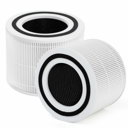2 Stück Ersatzfilter für LEVOIT Core 300|Core 300S Luftreiniger,3-in-1 H13 HEPA Filter&Hocheffizienter Aktivkohlefilter&Vorfilter,Ersatz Core 300-RF Filter,Weiß [Energieklasse A] Core 300 2 Stück Angebot bei HelloDeals