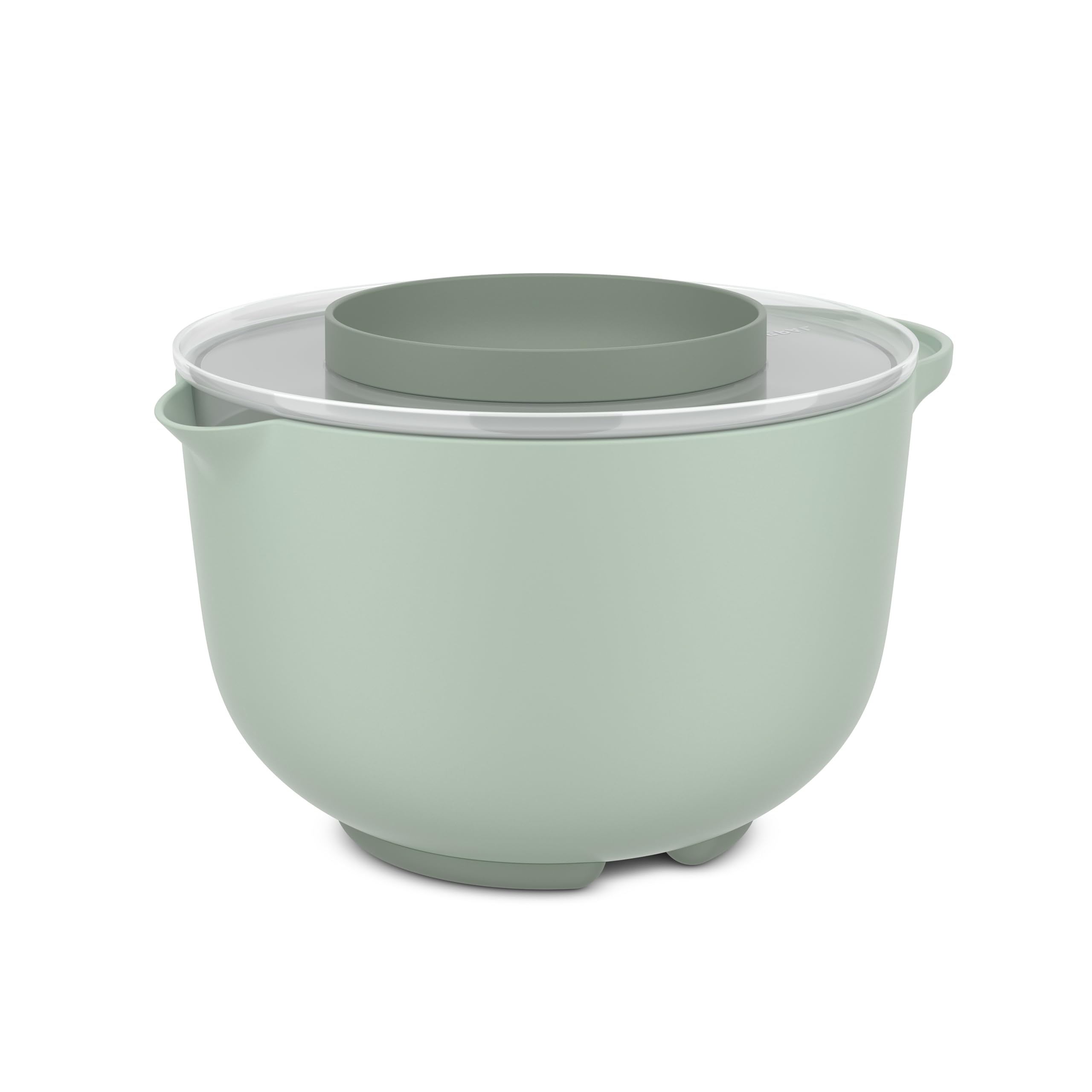 Mepal - Rührschüssel mit Deckel Chef it - Anti-Rutsch Boden - Mikrowellen- und Spülmaschinengeeignet - Schüssel - Material beständig bis zu 110°C - 3000 ml - Nordic sage Nordic Sage Rührschüssel mit Deckel 3000 ml Angebot bei HelloDeals