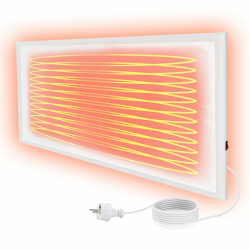 Infrarotheizung Energiesparend Infrarot Wandheizung-170W Heizung Elektrisch Wand Elektroheizung mit Wandmontage Überhitzungsschutz Wandmontage Heizkörper für Küche Schlafzimmer Wohnzimmer 170W+Interrupteurs Angebot bei HelloDeals