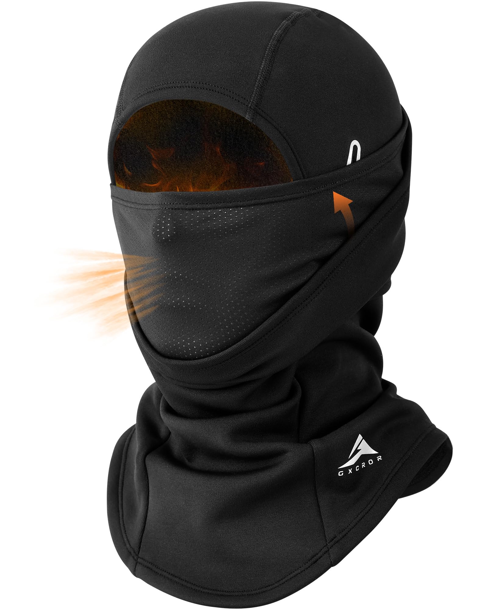 GXCROR Sturmhaube Balaclava Skimaske – doppellagig, Winddicht & warm für Winter, Motorrad, Ski, Unisex Schwarz Angebot bei HelloDeals
