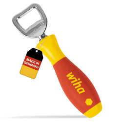 Wiha Flaschenöffner SoftFinish® Werkzeuggriff, Geschenk für Männer, Bieröffner, Kapselheber, Kneipe und Küche, Männergeschenk für Vatertag (04703) Angebot bei HelloDeals