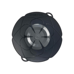 Kochblume das Origial, Silikon Überkochschutz für Töpfe und Pfannen, Mikrowellen-Deckel, Spritzschutz und Dampfgar-Aufsatz | (anthrazit, M | Topfgröße 14-20cm) Anthrazit M | Topfgröße 14-20cm Angebot bei HelloDeals