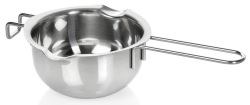 wenco Wasserbad Schmelzschale – Hitzebeständiger Schmelztopf mit Griff zum Schmelzen von Schokolade, Butter, Wachs – Spülmaschinenfest & Rostfrei – Perfekt für Backen, Kochen & DIY, Edelstahl, 14cm Version 2021 Einfarbig Angebot bei HelloDeals