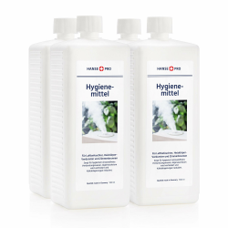 HANSE PRO Hygienemittel, 4 x 1000 ml - Konservierungs-Mittel für Luftbefeuchter, Luftreiniger, Luftwäscher, Heizkörper-Verdunster, Zimmerbrunnen - hält Verdunstwasser hygienisch einwandfrei Angebot bei HelloDeals