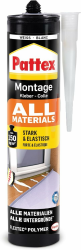 Pattex Montagekleber All Materials, stark haftender Alleskleber, Kraftkleber für innen & außen, Kleber für saugende und nichtsaugende Materialien, 1 x 450g Einzelpack Single Angebot bei HelloDeals