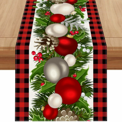 Tischläufer Weihnachten Weihnachtstisch Deko Tischdecke Weihnachtsdeko Innen Weihnachtstischdecke Läufer Rot Modern Weihnachtstischläufer Modern 180 cm Weihnachtsläufer Tisch Winter Geschenk Rot Kariert Weihnachtsbaum Tischläufer Angebot bei HelloDeals