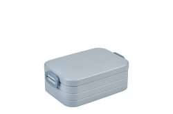 Mepal - Lunchbox Take a Break Midi - Brotdose To Go - Für 2 Sandwiches oder 4 Brotscheiben - Meal Prep Box - Essensbox mit Unterteilung - Spülmaschinenfest - 900 ml - Nordic Blue Nordic Blue Medium Angebot bei HelloDeals