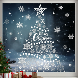 Weihnachtsdeko Fenster Schneeflocken, 230Stück Weiß Schneeflocken Deko Fensterbilder Weihnachten, Wiederverwendbare PVC Fensterdeko Winterdeko Innen, Statische Weihnachtsaufkleber Ohne Kleber Weißer Schneeflocken-aufkleber Angebot bei HelloDeals