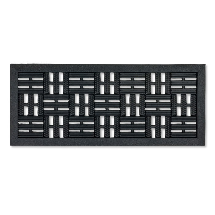 Astra Gummimatte außenbereich Türvorleger 25x60 cm - Dynamic Outdoor Türmatte Gummi Fußmatte außen rutschfest und robust - Fußabtreter aussen - Höhe: 6mm 25 x 60 cm (Rechteckig) Rillen 6mm Angebot bei HelloDeals