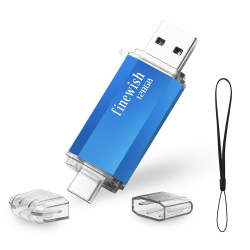Type C USB Stick 128gb, 2 in 1 USB C Speicherstick 128 GB Tragbar USB 2.0 Pen Drive 128gb Für MacBook Pro, Android Handy, Pad, Laptop UND Computer (Blau) Type C USB 128gb Blau Angebot bei HelloDeals