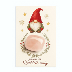Wichtelschatz als Geschenk und Wichtel Zubehör Weihnachten – Magischer Glücksstein für Kinder, handverlesener Stein (2-3 cm) mit Karte (Magischer Wichtelschatz) Angebot bei HelloDeals