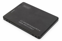 DIGITUS 2,5 Zoll SATA Festplattenadapter für M.2 oder mSATA-SSDs - M.2 Modultyp 2280, 2260, 2242, 2230 mit B-Key oder B+M-Key - mSATA Fullsize - SATA III - 6 Gbit/s - Schwarz M.2 & mSATA - SATA 3 - 2.5" Festplattenadapter Angebot bei HelloDeals