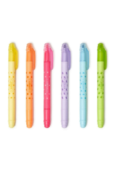 Legami - Set mit 6 radierbaren Textmarkern, Magic Highlighters, Doppelspitze zum Markieren und Radieren, für feine und dicke Striche, in Gelb, Orange, Rot, Violett, Hellblau, Grün Single Angebot bei HelloDeals