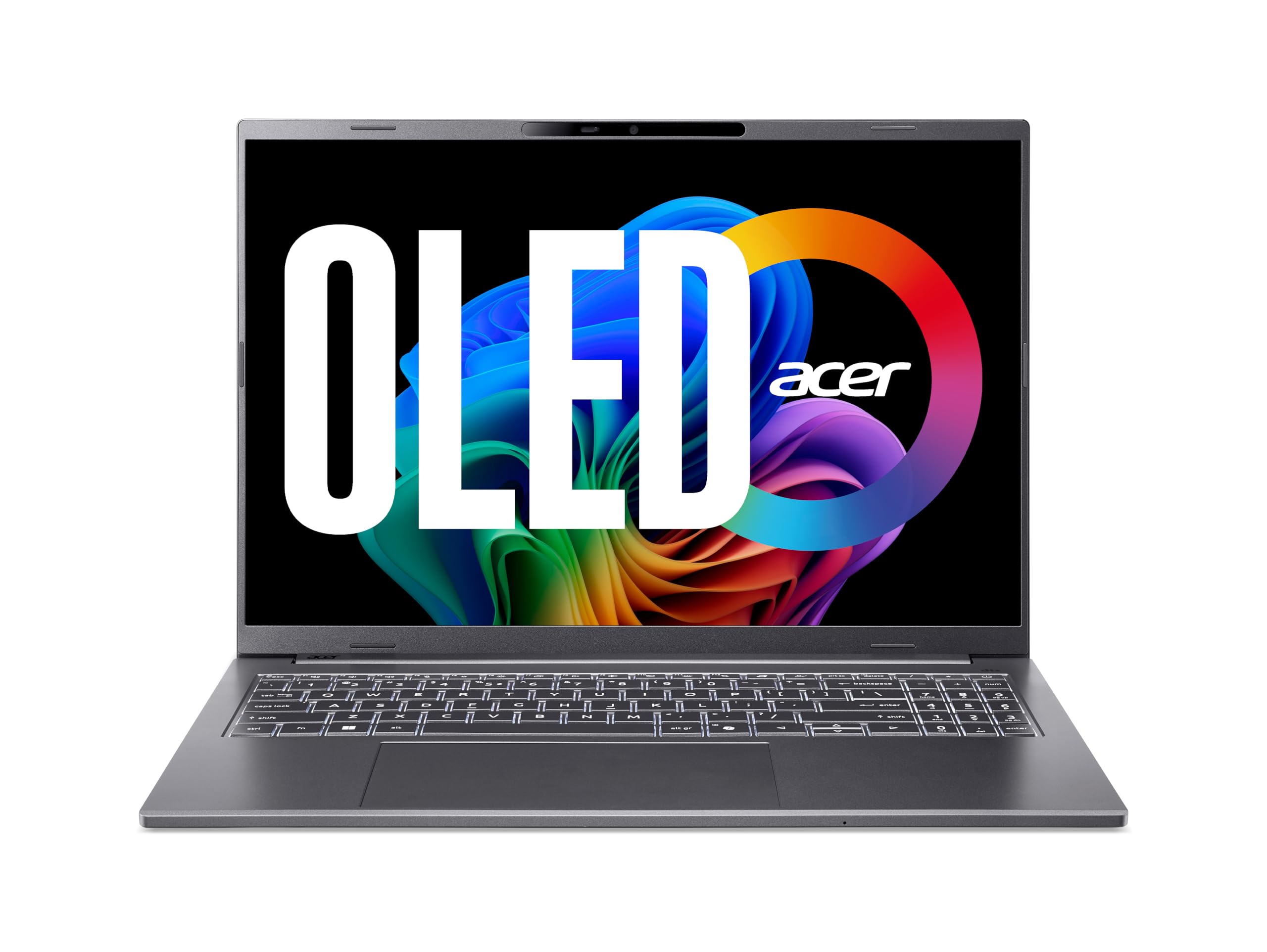 acer Aspire 16 AI (A16-52M-52PX) KI Laptop, Copilot+ PC, 16" WUXGA+ OLED 120Hz Display, Intel Core Ultra 5 226V, 16 GB RAM, 1 TB SSD, Intel Arc Grafik 130V, Windows 11, QWERTZ Tastatur, grau Angebot bei HelloDeals