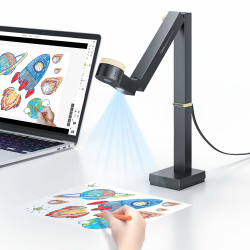 CZUR Fancy S Pro 4K USB-Dokumentenkamera & 12MP Webcam mit LED-Licht und Mikrofon, bis zu 60 fps, Autofokus, für Fernunterricht, Live-Streaming, Webkonferenz, für Mac und Windows Angebot bei HelloDeals