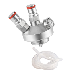 TMCRAFT Mini Keg Dispenser, Edelstahl Beide Kugeln Lock Speer, Schnellmontage-Bieranschluss Mit 130cm Bierschlauch für Growler Angebot bei HelloDeals