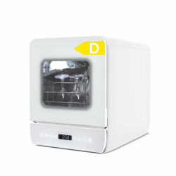 Mini Geschirrspüler für 3 Gedecke, Tischgeschirrspüler mit 7 Programme mit Trocknungsfunktion, mit/ohne Wasseranschluss Benutzbar, Spülmaschine 4.8L, Touch Control für Wohnmobile Wohnungen Ganz Weiß mit Fenster Angebot bei HelloDeals