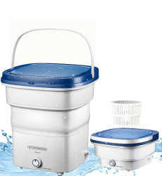 Faltbare Mini Waschmaschine | Waschautomat bis 1,5 KG | Reisewaschmaschine | Miniwaschmaschine | Camping Mobile Waschmaschine | Leistung: 135 Watt | Waschvorgang: <65 dB | Small Washing Machine Angebot bei HelloDeals