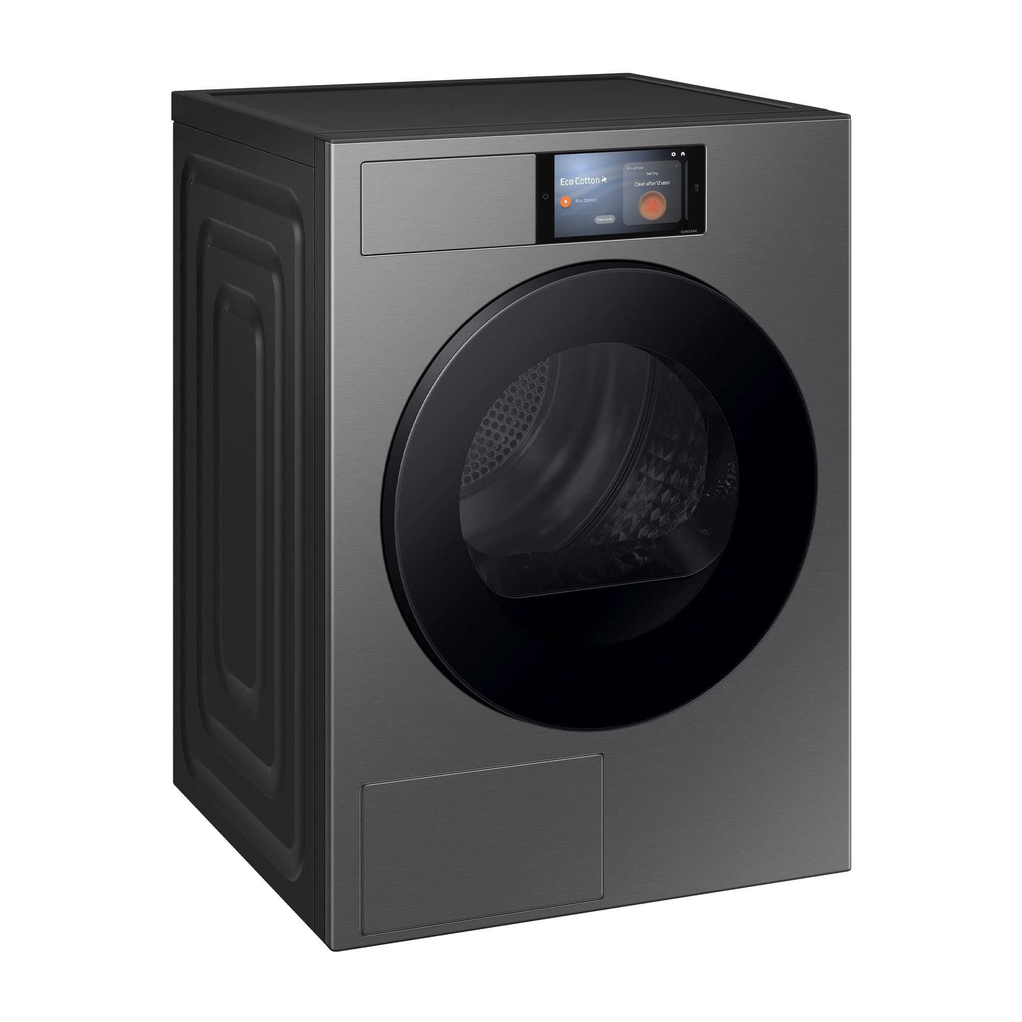 Samsung DV90F09F4SU2 Wärmepumpentrockner DV90F/24, 9 kg, EEK: A, AI Wäschetrockner mit AI Home Touch-Display, WiFi-SmartControl, AI Energy Mode und Dry+, Sprachsteuerung, SuperSpeed, Schwarz Angebot bei HelloDeals