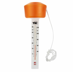 Pool Thermometer Schwimmendes Wasserthermometer für Pool Analog gut ablesbare Wassertemperaturskala Mit orangefarbenem Schwimmer zum einfachen Auffinden Angebot bei HelloDeals