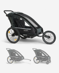 OWEN Kinderwagen 3-in-1 (Multi-Buggy mit Jogger, Fahrradkupplungsset & Fahrradverbindungsarm) | 1 Kind | Kinderanhänger Fahrradanhänger | 360 Grad Rad mit Federung Buggy Jogginrad & Fahrradverbindung Angebot bei HelloDeals