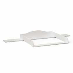 Bellabino Oti Wickelaufsatz – welliger Wickeltischaufsatz für Malm, Hemnes, Nordli Kommoden (160 cm Breite) – Aufsatz für Wickeltische mit Platzfüller in weiß, 16,5 x 74 x 160 cm (HxTxB) wellig - mit Platzhalter Angebot bei HelloDeals