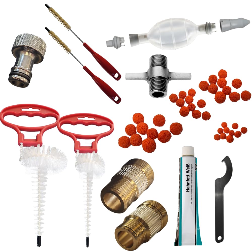 Reinigungsset für Bierleitungen mit 28 & 30mm Adapter für 4, 6.7, 7 oder 10mm Leitung Premium Angebot bei HelloDeals