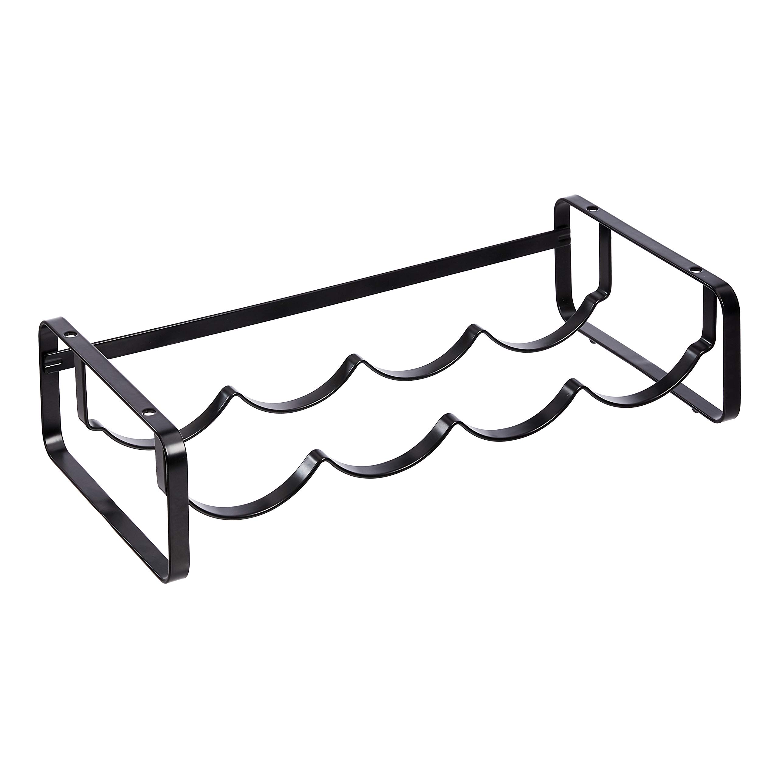 Amazon Basics Weinregal, stapelbar, Tischregal, Schwarz, ‎40.01 x 9.5 x 19.99 cm Angebot bei HelloDeals