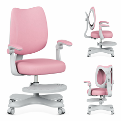 MARK ADLER Junior 4.6 | Ergonomischer Kinderstuhl Schreibtischstuhl Drehstuhl | Höhenverstellbar | Rückenlehne verstellbar | 360° Drehung | Armlehnen klappbar | Schwerkraftrollen | Fußstütze | Rosa Junior 4.6 Rosa Angebot bei HelloDeals