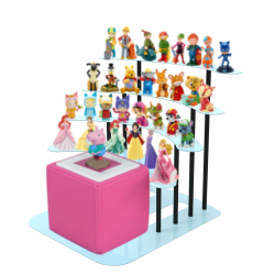 Regal für Tonie, Metall Display ständer für Toniebox，Aufbewahrungsregal für 30–40 Figuren , kinderzimmer deko, Geschenke für Kinder(Blau) Angebot bei HelloDeals