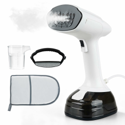 Steamer & Dampfglätter 1800W, Tragbarer Dampfbügler mit 3 Dampfstufen & 400ml Wassertank, Kompakter Reisebügeleisen zum Schnell Entfalten von Hemden, Kleidung und Vorhängen Angebot bei HelloDeals