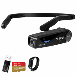 ORDRO EP6 Plus 4K Kopfmontierte Kamera Freihändiger Leichter tragbarer Mini-Camcorder Angebot bei HelloDeals