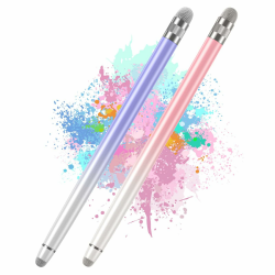 Bopomofo Tablet Stift,2 Stück Touchscreen Stift Hochpräzise Faserspitze,Universal Stylus Pen für iPhone,kompatibel mit iPad, Android,Tablets und Alle Touchscreens (Lila/Rosa) Angebot bei HelloDeals