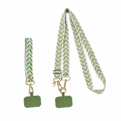 2 Stück Handykette Universal Handyband, Verstellbarer Schulterriemen mit 2 Stück Pad, Abnehmbar Handy Umhängeband Grün Angebot bei HelloDeals