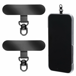 2 Stück Handykette Pads,Edelstahl Handykette Universal Pads,Handy Lanyard Patch 360 Grad Drehbar,Handy Sicherung Patch Pad,für die Meisten Smartphones,Smartphone Accessories Angebot bei HelloDeals