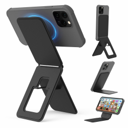 Bettdow Stativ Ständer für iPhone 17/16/15/14/13/12 Serie, Tragbarer Telefon Stativ Ständer für Self-Vlogging, Surfen, Makrofotografie, Videoanrufe, Leichter Telefonhalter Handy Ständer, Schwarz Angebot bei HelloDeals