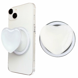 Telefongriff mit Expandierendem Ständer, Magnetische Handy Fingerhalterung, Handy Griffhalter Einziehbarer Liebe Herz Griff Magnet, Ausziehbarer Sockel und Griff für Smartphones Tablets (Weiß) Angebot bei HelloDeals