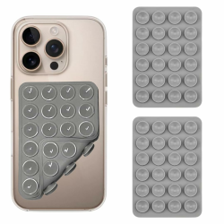 2 Stück Doppelseitige Silikon Handyhalterung Silikon-Handyhülle mit Saugnapf ohne Kleben, Wiederverwendbare, Freihändige Halterung für Selfies und Videos, Kompatibel mit Allen Smartphone-Modellen Grau Angebot bei HelloDeals