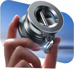 LISEN für Magsafe Autohalterung - [24X Magnets & Vakuum Saugnapf] Handyhalterung Auto Magsafe, Dusche Wand Mag Safehalterung, Auto Zubehör für iPhone 17 Pro Max Air, Mercedes, BMW, Audi, VW, Opel usw Space Black Angebot bei HelloDeals