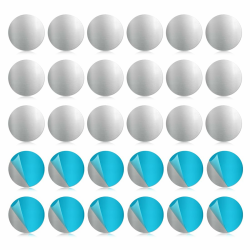 30 Stück Metallscheiben, Metallplättchen Selbstklebend, Metallplatte für Magnete, Runden Handy Metallplatte aus Eisen, Metallplättchen für Tonies Haftgrund, Haftgrund für Magnete Angebot bei HelloDeals