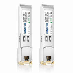 2 Stück 10G SFP+ auf RJ-45 Modul, 10Gbase-T SFP+ Kupfer-Gbic-Transceiver, kompatibel mit Cisco, Meraki, Ubiquiti, D/TP Link, Supermicro, Netgear, Broadcom, Plug-and-Play, Hot-Pluggable, 30m 10G-T x2 30m(Chip Solution 2) Angebot bei HelloDeals
