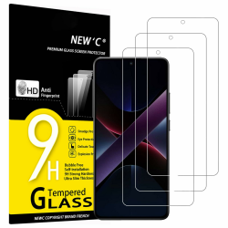 NEW'C 3 Stück für Xiaomi POCO X7 Pro für Panzerglas, Frei von Kratzern, 9H Härte, HD Displayschutzfolie, 0.33mm Ultra-klar, Ultrabeständig folie X7 Pro 6,67 Zoll Transparent Angebot bei HelloDeals
