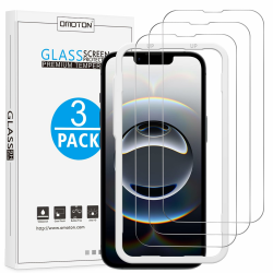 OMOTON für iPhone 16e für Panzerglas mit Montagerahmen, kompatibel mit iPhone 16e Schutzfolie, Anti-Kratzer, Bläschenfrei, 3 Stück iPhone 16e 6,1 Zoll Angebot bei HelloDeals