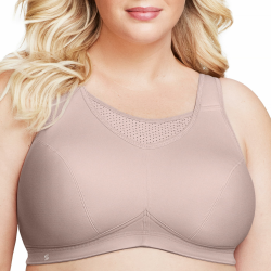 Glamorise Damen Hochleistungs Bustier Sport-BH 85E Rose Tan Angebot bei HelloDeals
