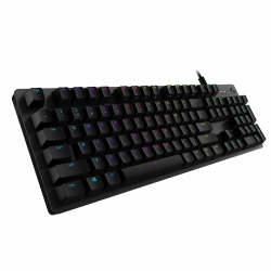 Logitech G512 mechanische Gaming-Tastatur, GX Brown Taktile Switches, LIGHTSYNC RGB-Beleuchtung, USB-Durchschleife, Aluminium-Gehäuse, Programmierbare F-Tasten, Deutsches QWERTZ-Layout - Schwarz Ohne Handballenauflage Taktile Switches Angebot bei HelloDeals