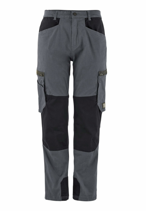 pka Cargo Work Arbeitshose für Herren - mit Stretch aus 98% Baumwolle & 2% Elasthan 48 Grau/Schwarz Angebot bei HelloDeals