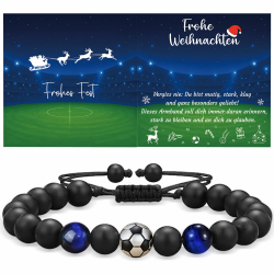 Fussball Armband, Adventskalender Füllung Teenager Jungs, Kleinigkeiten für Adventskalender Inhalt Kinder, Sachen Kleine Geschenke Adventskalender Befüllen Ideen mit Grußkarte Geschenkbox Angebot bei HelloDeals