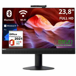Lenovo All-in-One-PC, 24" FHD-Display, Intel i5-8500, 16 GB RAM, 512 GB SSD, Windows 11 Pro, Office 2021, WiFi, Bluetooth (Generalüberholt) Angebot bei HelloDeals